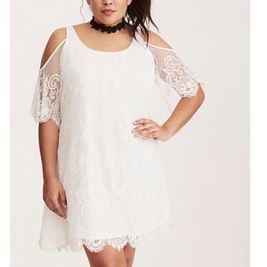Torrid White Lace Dress